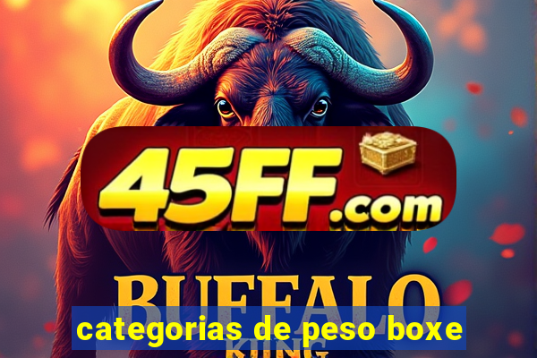 categorias de peso boxe